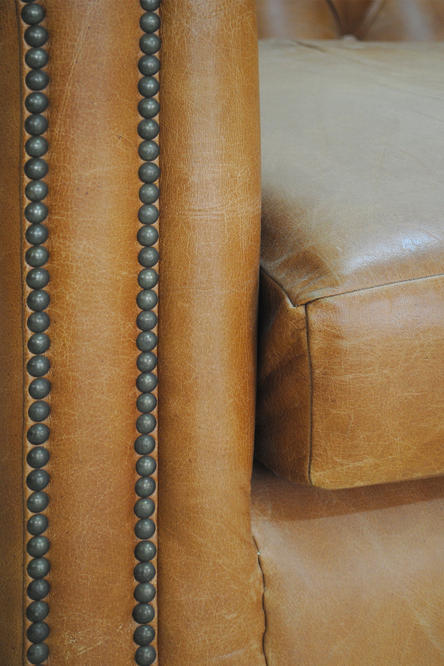 ARBOR LEATHER WING BACK ARM CHAIR