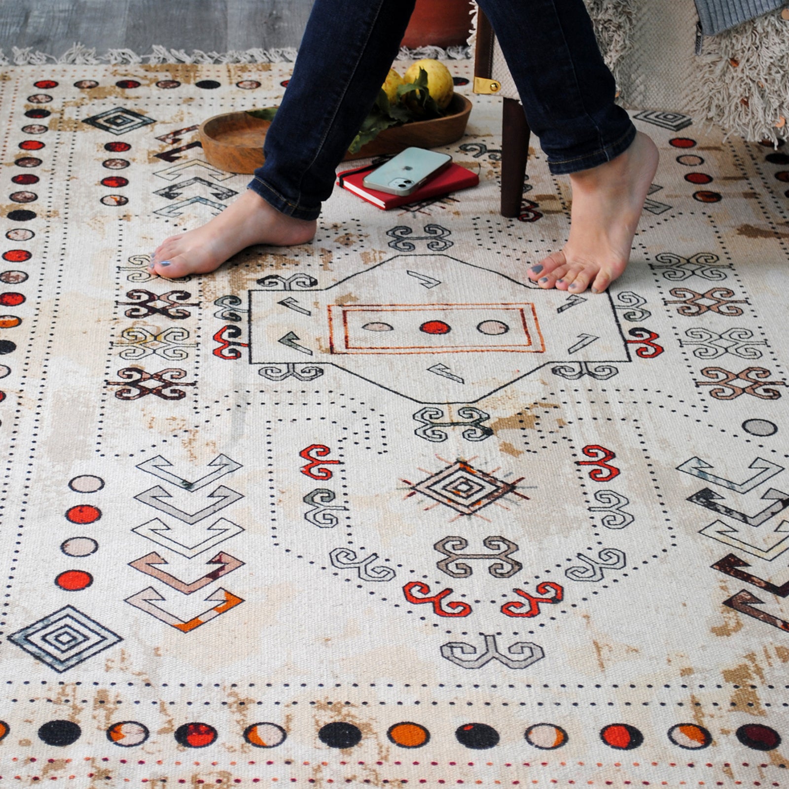 everyone fitting こそげ rug made by MIYOSHI RUG