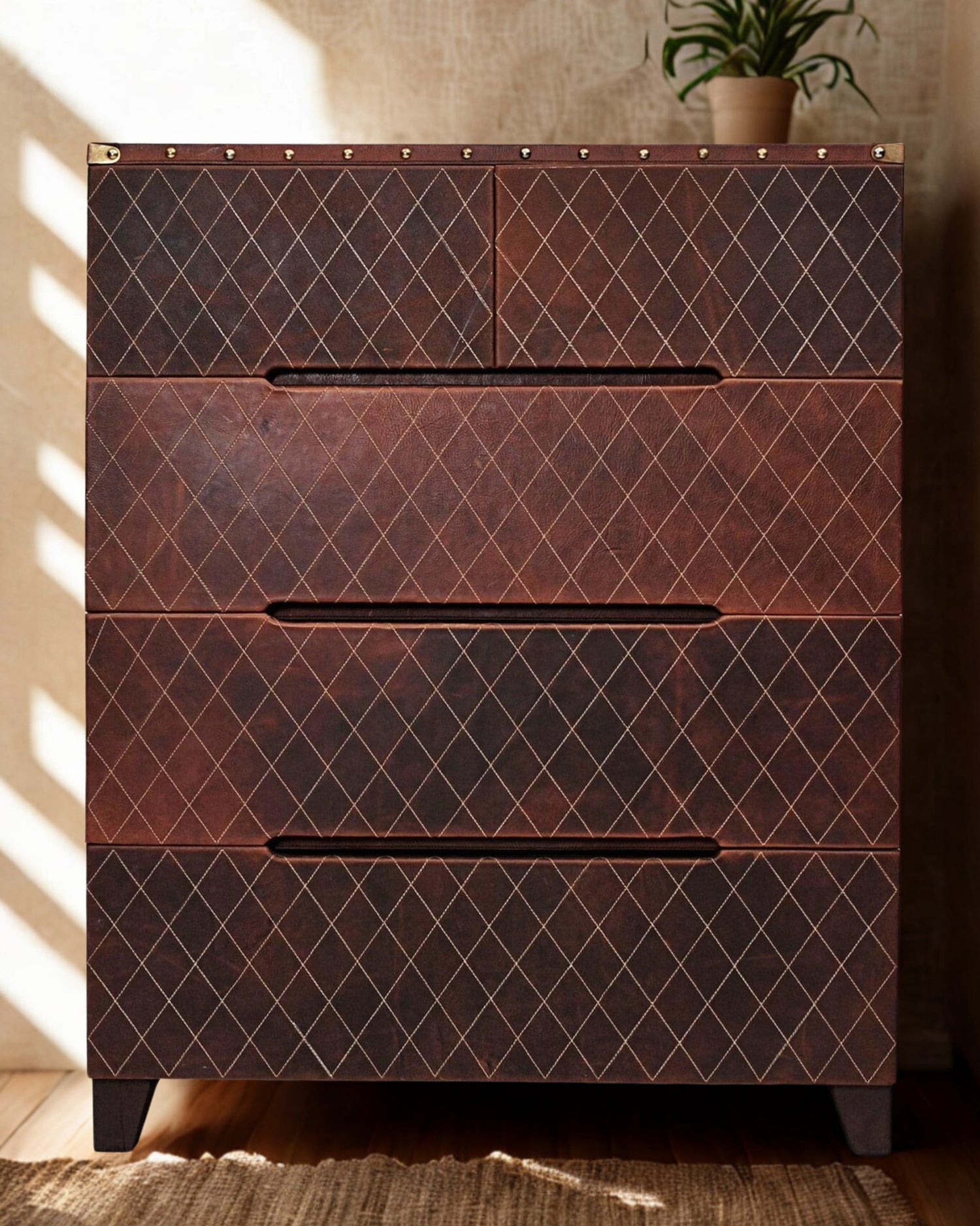 DYNASTY CHEST OF DRAWERS - LEATHER