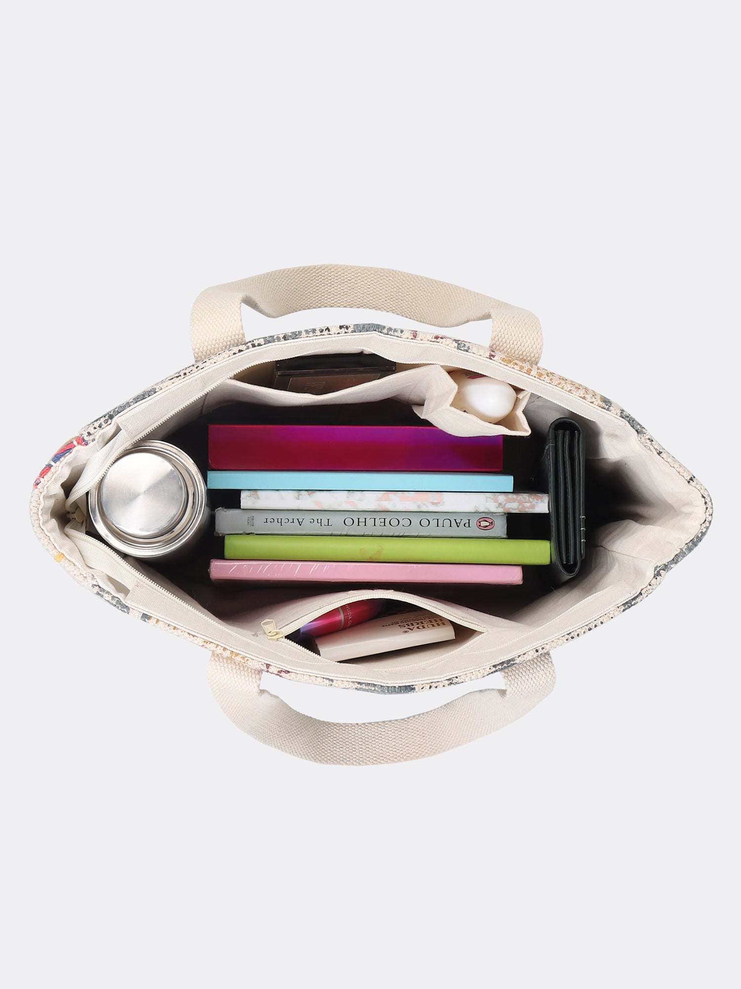 ELYSIRA - BLOCK PRINTED COTTON TOTE BAG