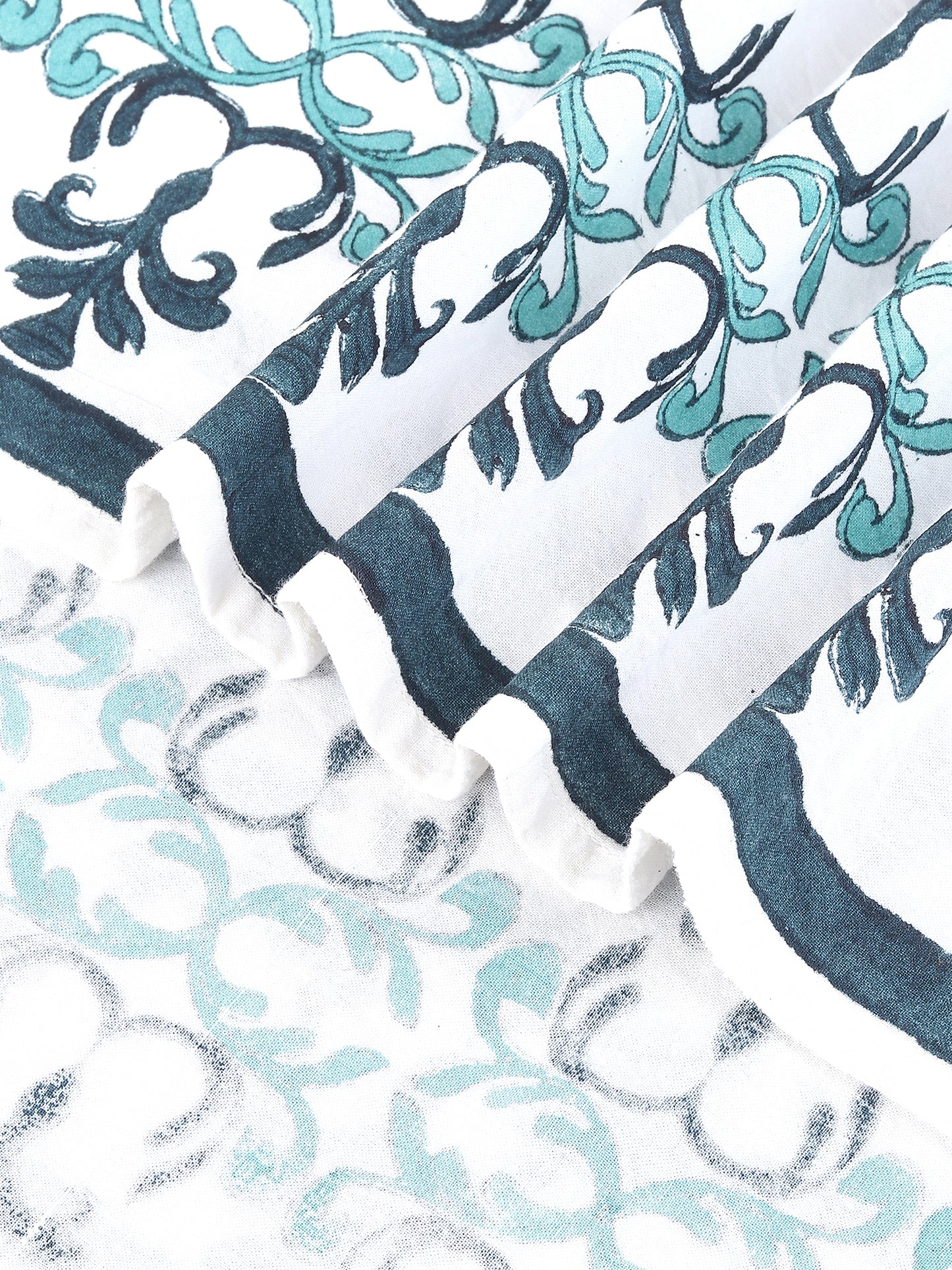 SLUMBERA COTTON PRINTED DOUBLE BEDSHEET WITH PILLOW