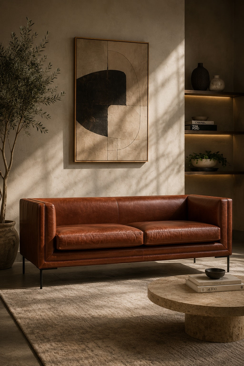 Bradford leather sofa by Art Avenue, handmade to order — image 2 of 5