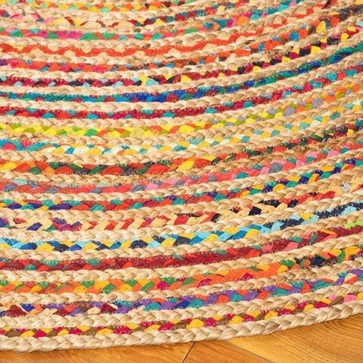 BELEZZA - ROUND JUTE CHINDI RUG