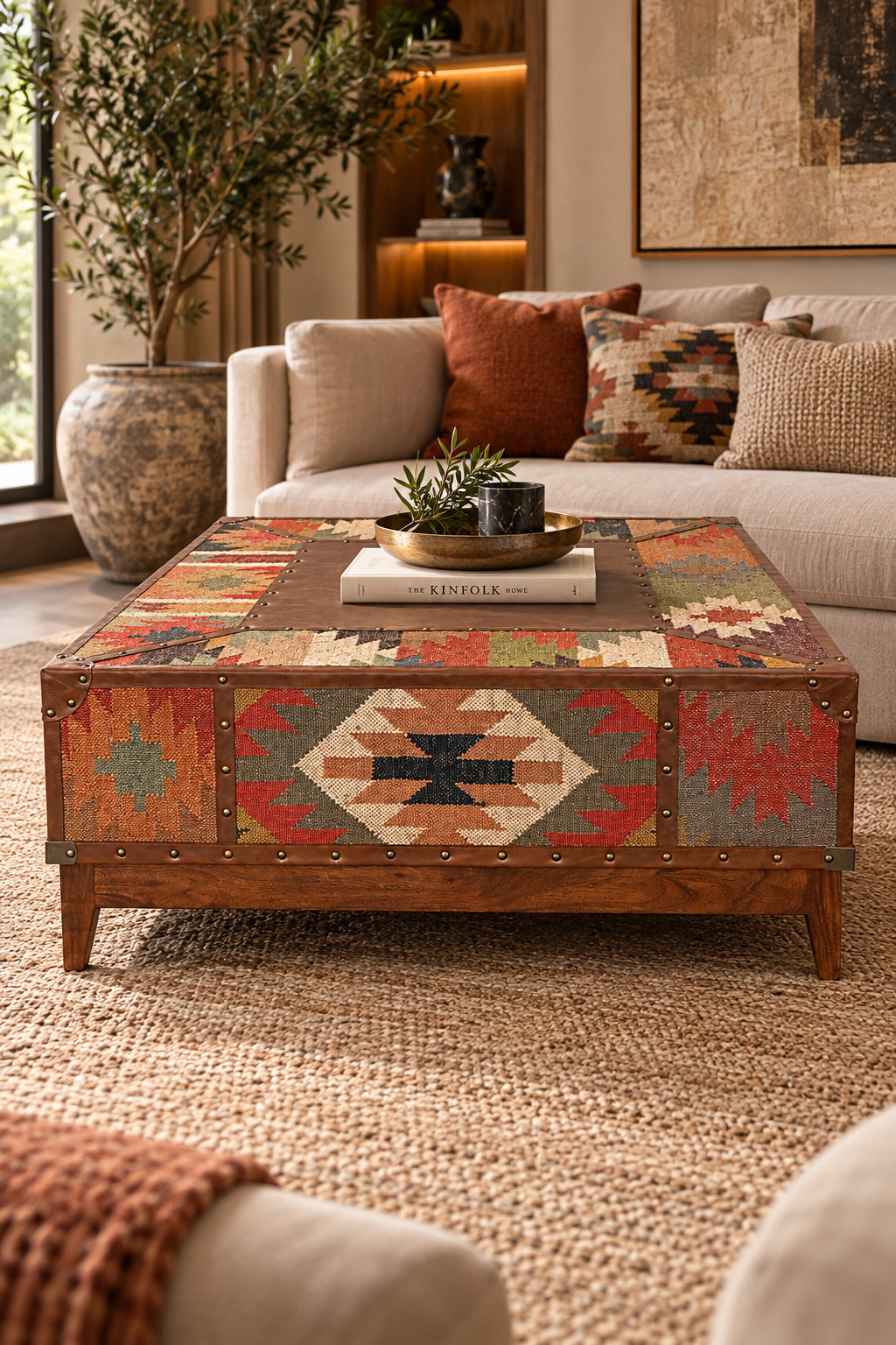 Mandawa Kilim Trunk Coffee Table