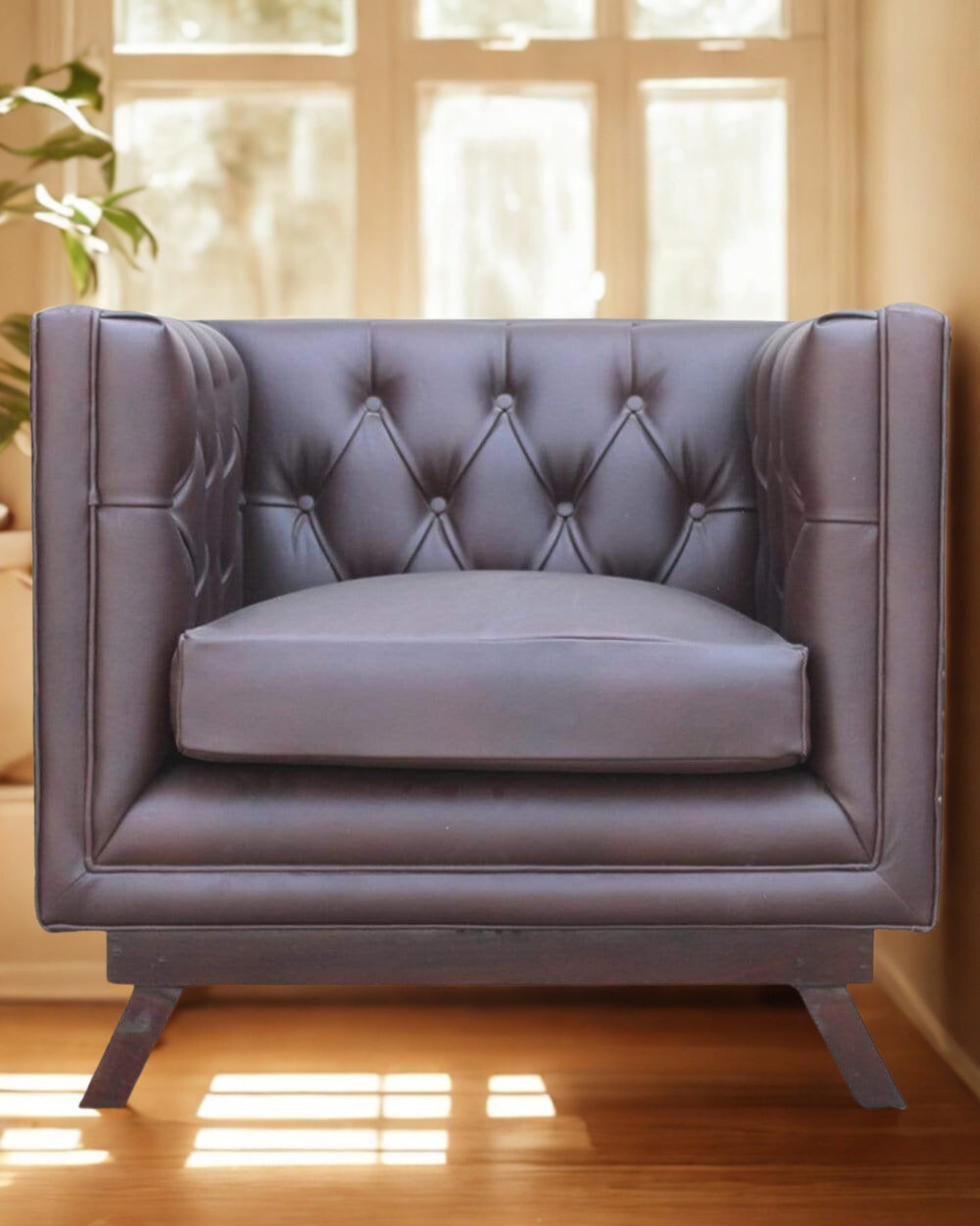 ONTARIO LEATHER SOFA - 4 Sizes , 5 Colors