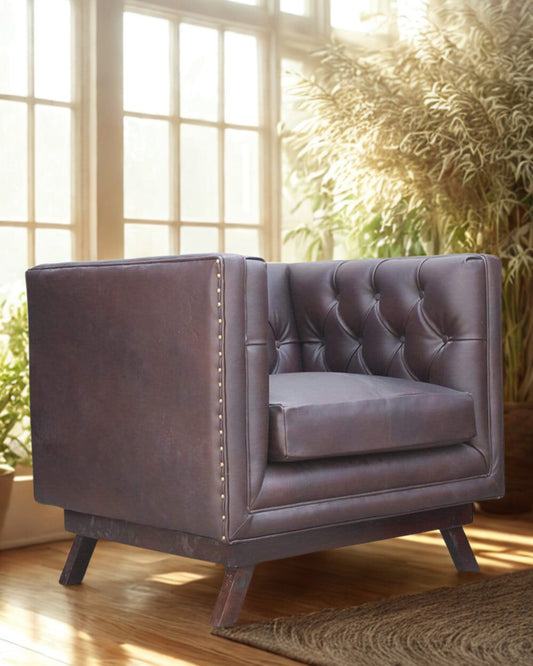 ONTARIO LEATHER SOFA - 4 Sizes , 5 Colors