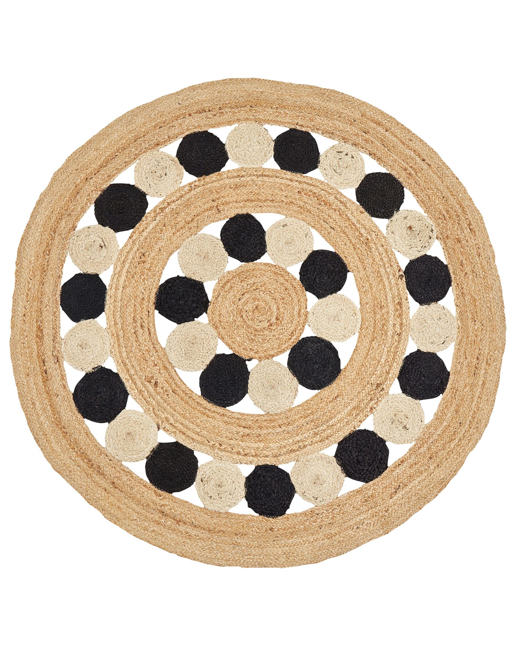 Nelson Round Braided Jute & Chindi Rug | Art Avenue