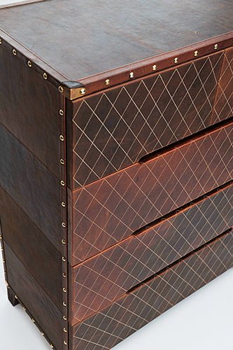 DYNASTY CHEST OF DRAWERS - LEATHER - ART AVENUE