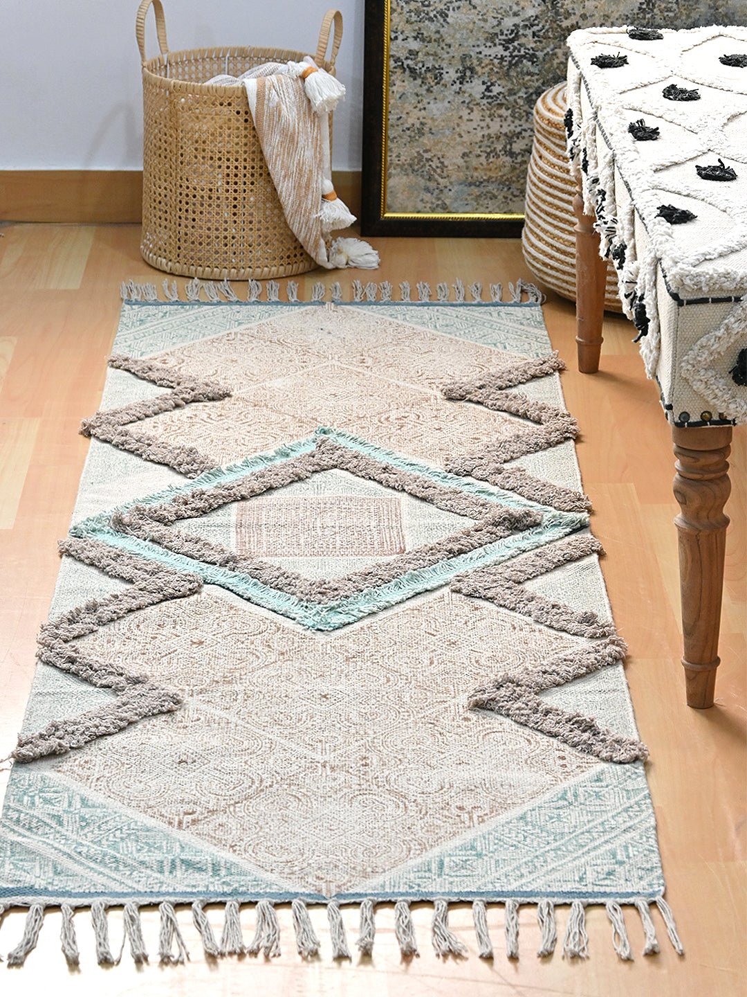 MARIA- BLOCK PRINTED FLOOR RUNNER – Art Avenue