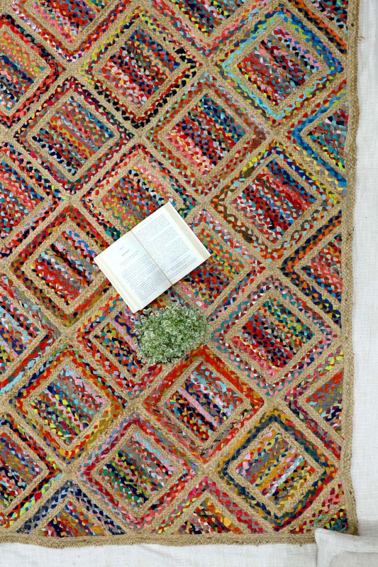 AZURE -BRAIDED CHINDI RUG - ART AVENUE