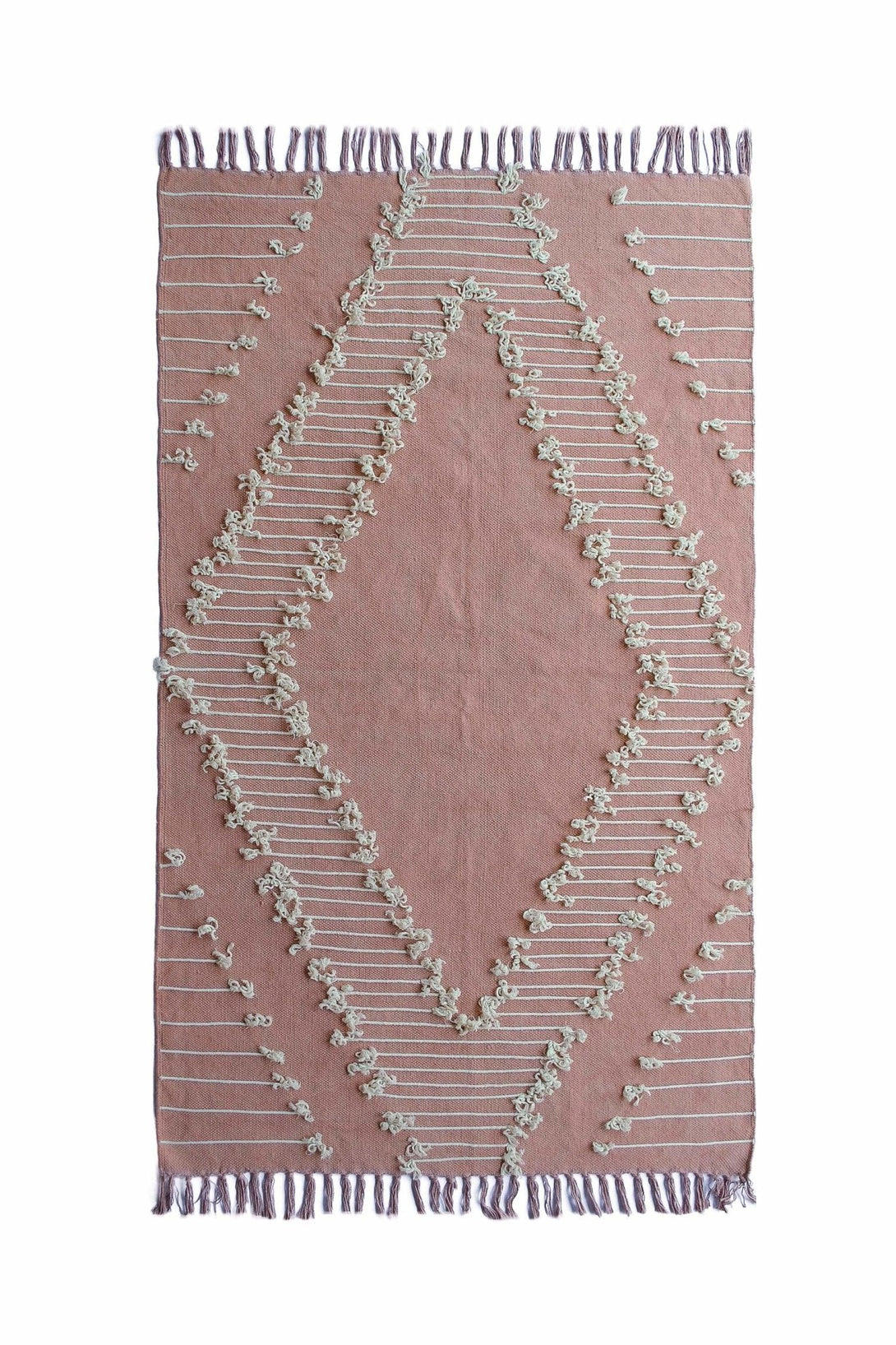 FAIRMONT - OVERDYED HAND EMBROIDERED RUG - LIGHT PINK - ART AVENUE