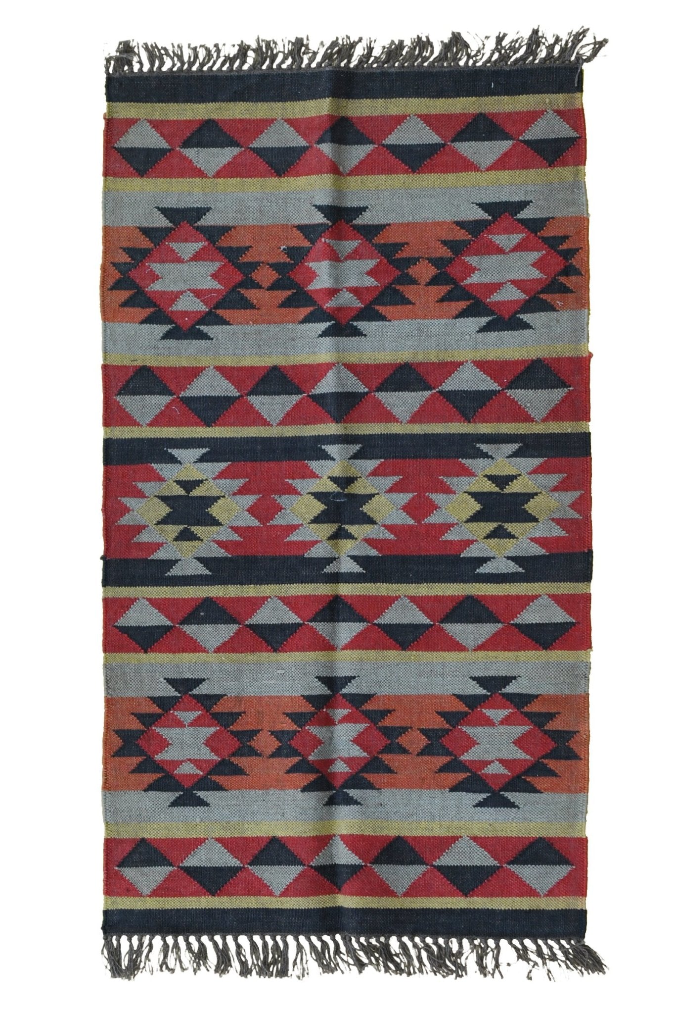Mystic handwoven kilim rug — multicolour handmade in Jaipur