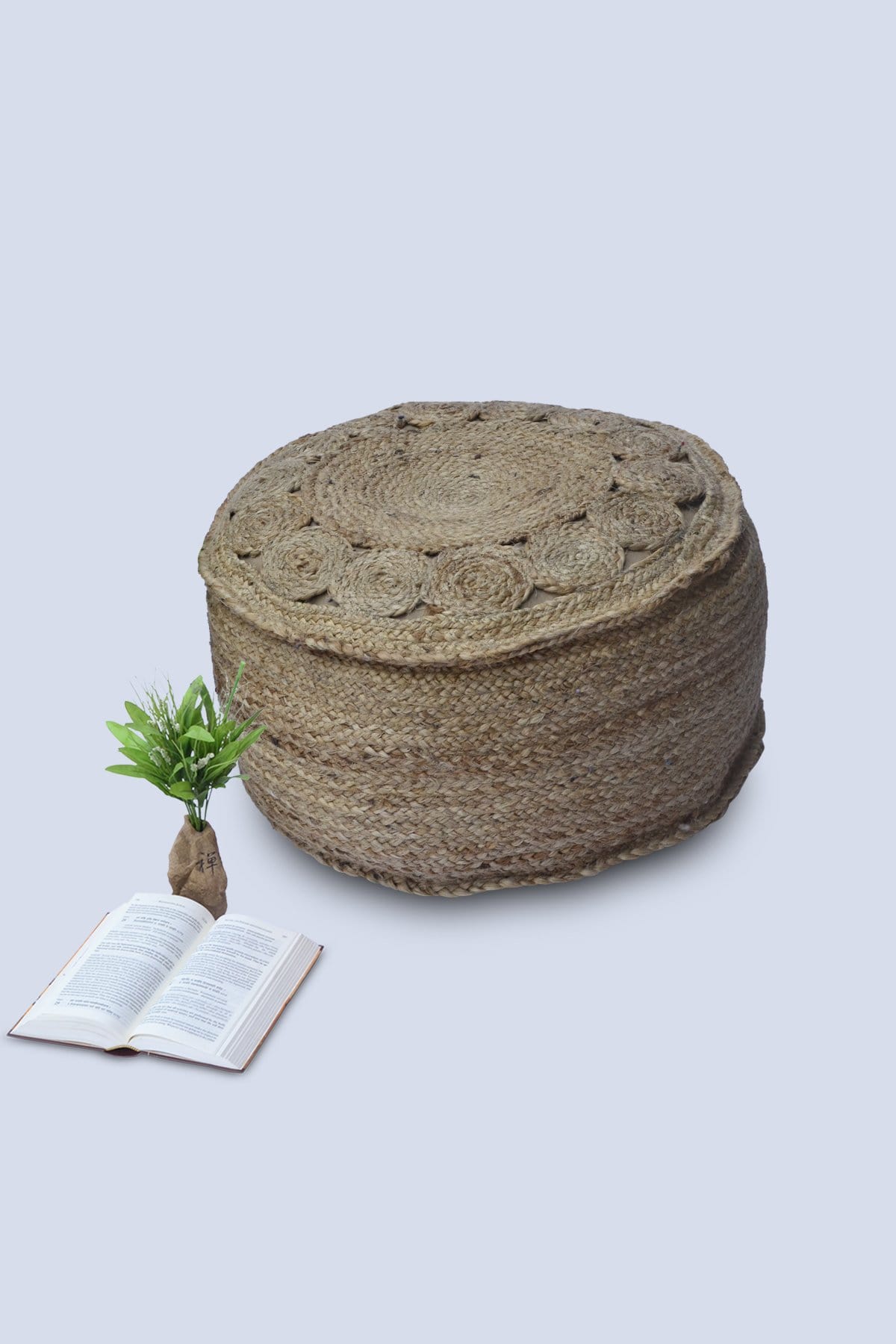 NATURAL - CYLINDRICAL POUF - ART AVENUE