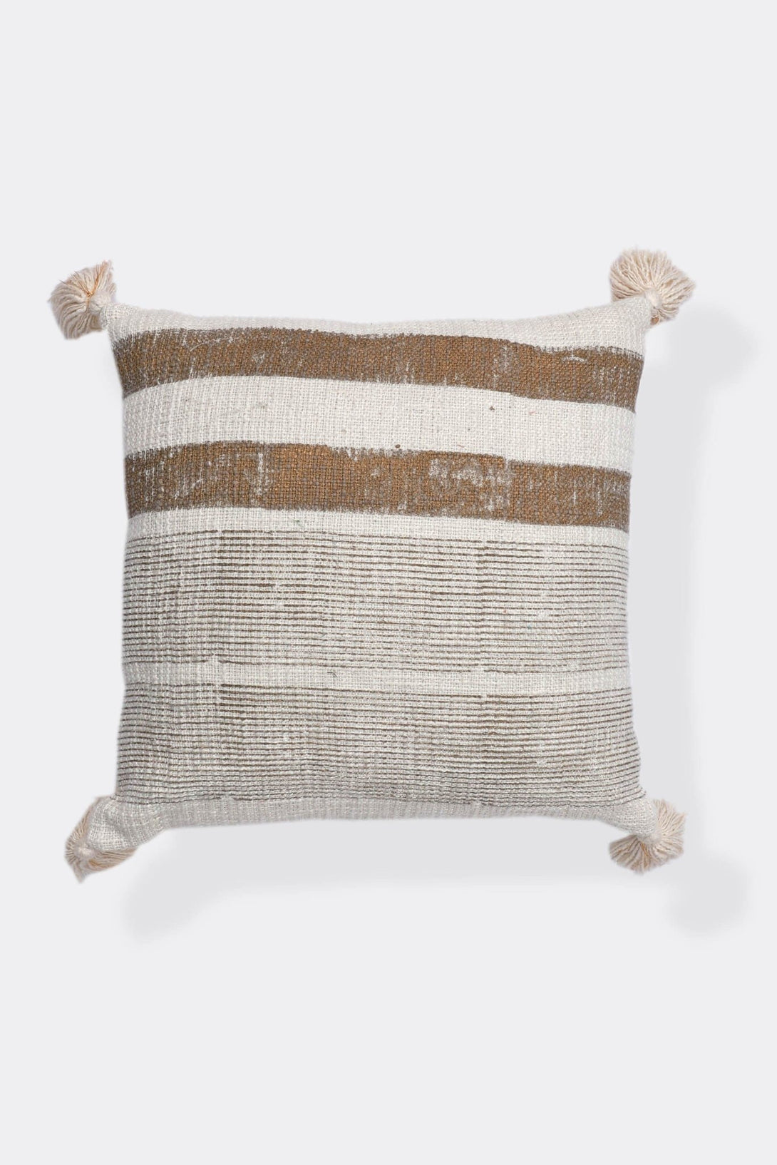 NEWRY - SQUARE CUSHION COVER - BROWN - ART AVENUE