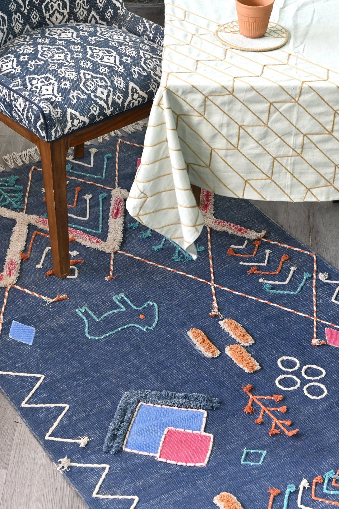 NICOBAR - HAND EMBROIDERED RUG – ART AVENUE