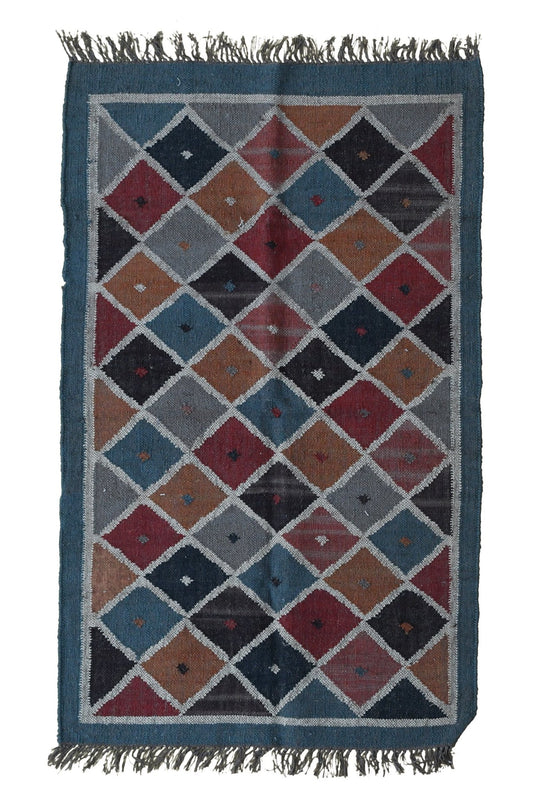Sophia handwoven kilim rug — multicolour handmade in Jaipur